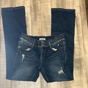 Mudd Dark Blue Straight Leg, Lowrise Jeans size 12